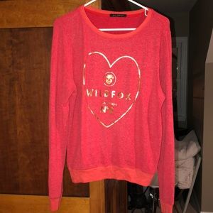 Wildfox Red Graphic Crewneck